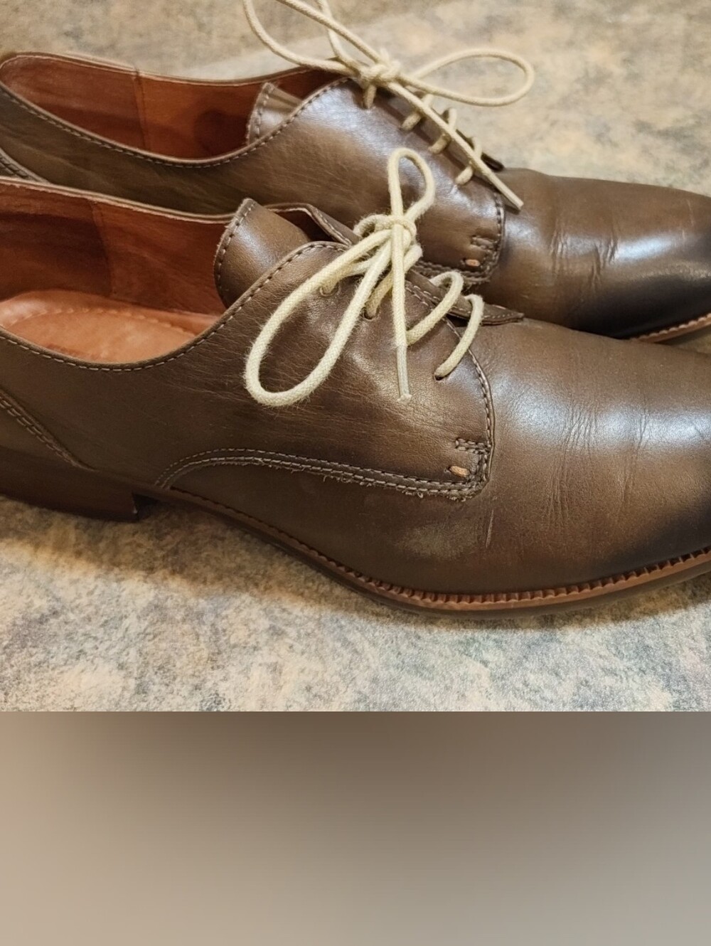 PIKOLINOS Brown Leather Lace-Up Flats